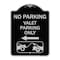 Signmission No Parking Valet Parking Only Heavy-Gauge Aluminum Architectural Sign, 24" x 18", BS-1824-23645 A-DES-BS-1824-23645 - alternate 1